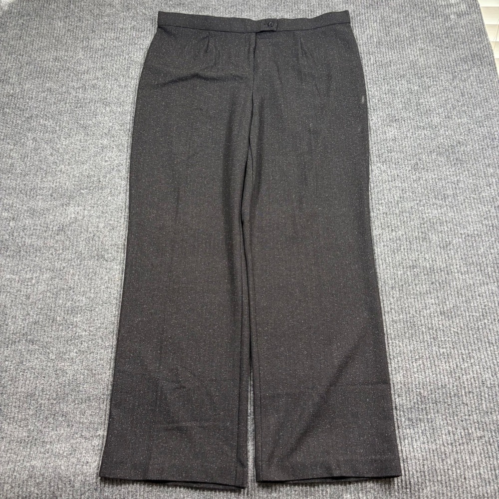 East 5th Pants Womens 18 Secretly Slender Black Speckled Herringbone Dress